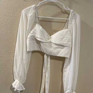 Princes Polly crop top long sleeve